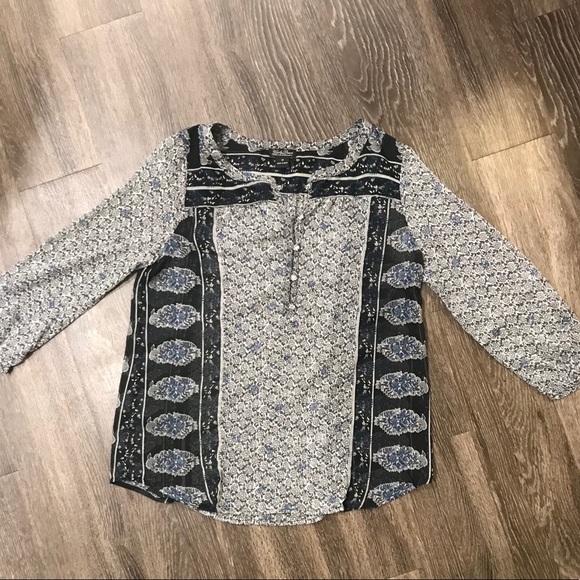 Lucky Brand Sheer Boho Blouse - Picture 3 of 3